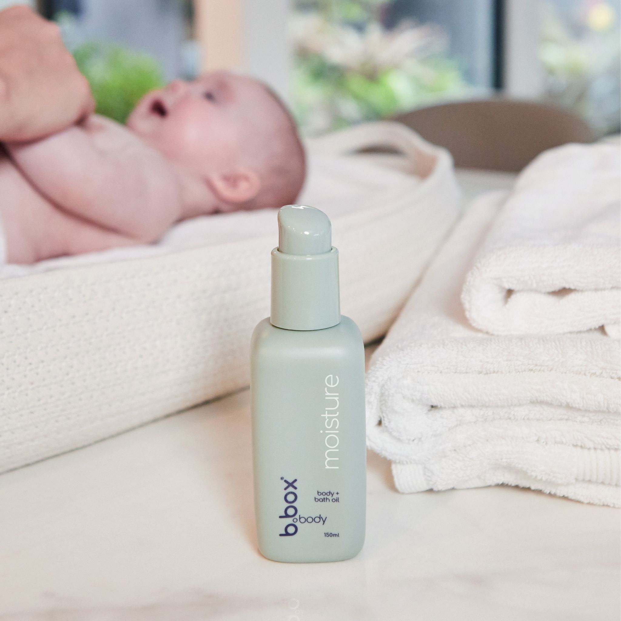 b.box moisture ボディ+バスオイル - 赤ちゃんとタオル