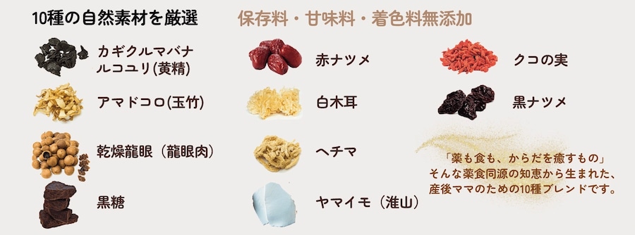 10 natural ingredients