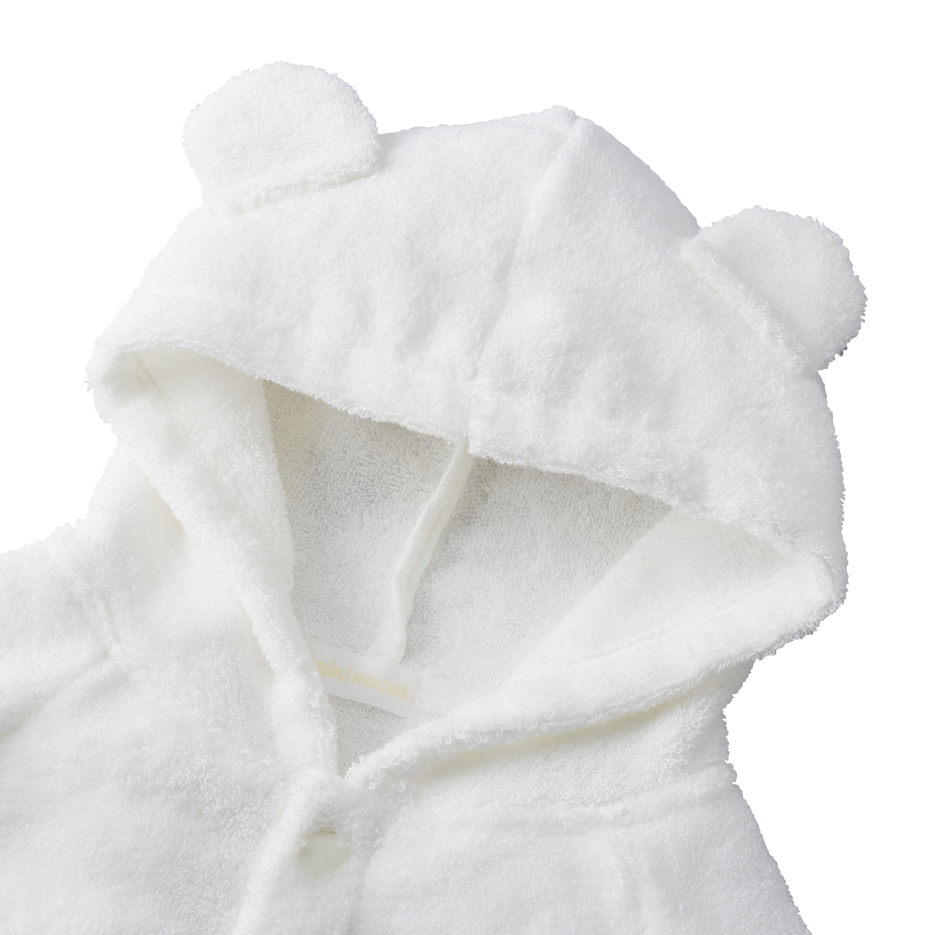 くま耳フード部分のアップ