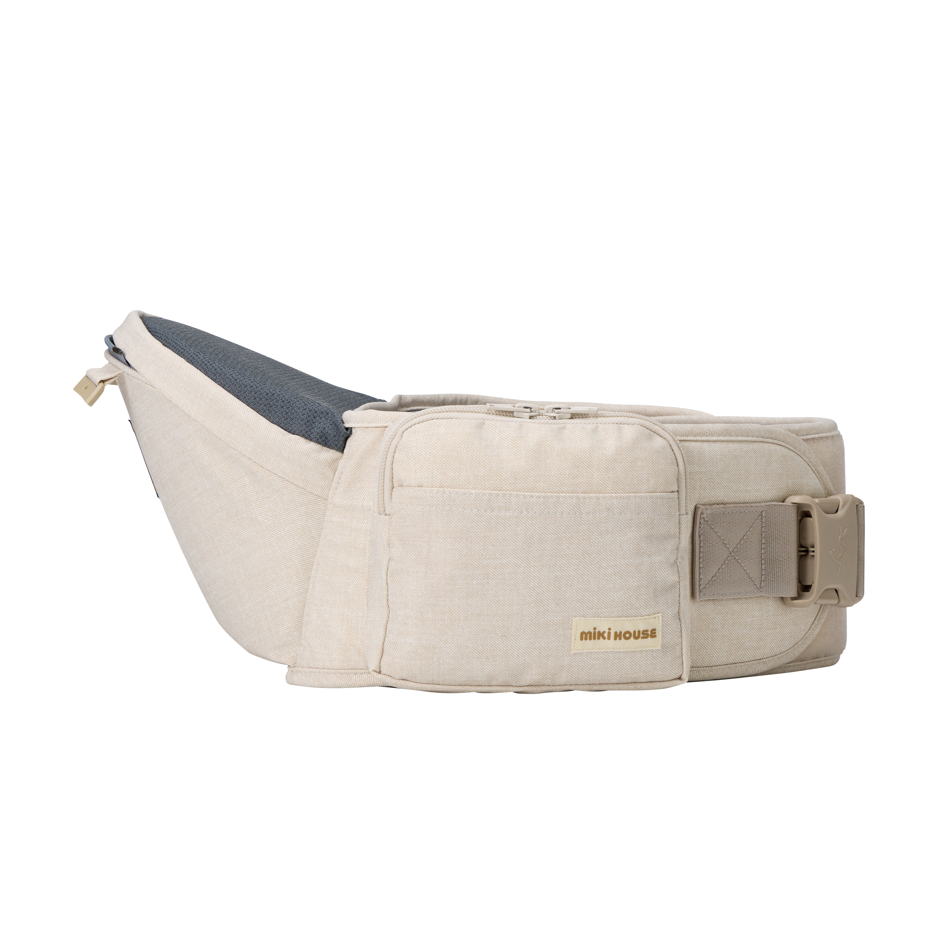 ヒップシート側面 - miki HOUSEロゴ